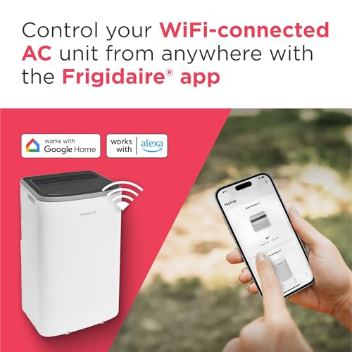 Frigidaire 3-in-1 Smart Portable Room Air Conditioner with Wi-Fi 12,000 BTU (Ashrae) / 8,000 BTU (DOE), Cools Up to 550 Sq. Ft., Quiet Operation, White - Image 6