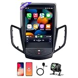 Car Radio for Ford Fiesta 2008-2019 Stereo Upgrade Wireless Carplay & Android Auto 4+64G 9.7'' Touch Screen with Bluetooth 4G WiFi DSP GPS Backup Camera FM/AM/RDS Not Support Pass AIRBAG Off Button