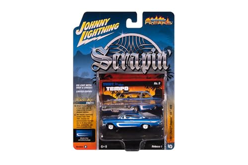 Johnny Lightning 1961 Chevrolet Impala SS 409 Metallic Blue miniatura 3