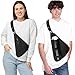 OSOCE Sling Bag for Men, Anti-Theft Crossbody Chest Pack, Minimalist Daypack with Water Bottle Holde