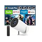 Mini Projector with WiFi & Bluetooth, SUMTAB 2026 Upgraded Portable Projector, 1080P & 4K Support Video Projector, Smart Projector for Home Outdoor, Compatible with iOS/Android/Windows