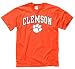 Clemson Tigers Arch with Logo T-Shirt (Orange, Large)