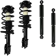 DTA 70079 Full Set 2 Front Complete Struts with Springs and Mounts + 2 Rear Shocks 4-pc Set. Fits Malibu, G6, Aura