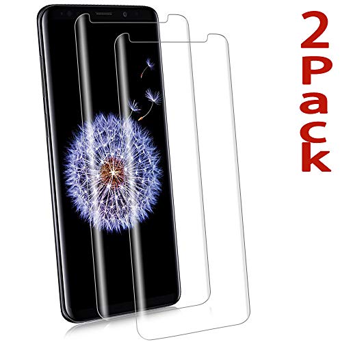 Galaxy S9 Screen Protector [2-Pack], ChefzBest [CASE-Friendly] Tempered Glass Screen Protector Compatible with Samsung Galaxy S9 -Clear