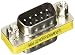 DB9 Male/Female Mini Gender Changer (Coupler)