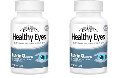 21st Century Healthy Eyes with Lutein Tablets, 60 Count, White (27452) (Pack of 2)