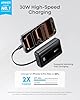 Anker Zolo Power Bank, 10,000mAh 30W High-Speed Portable Charger with Built-In USB-C Cable, Fast Charging Battery Pack for iPhone 17/17 Air/17 Pro/17 Pro Max/16/15 Series, Galaxy, iPad, and More