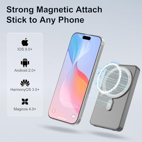 Image of Selfie Monitor Screen for iPhone /Android Built-in Speaker (Grey)