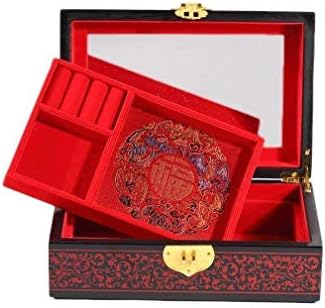 3 peonies lacquered jewellery box.