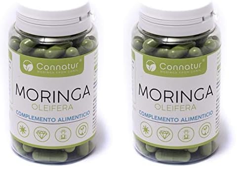 Connatur Moringa Capsulas 100% Hoja de Moringa, 120 capsulas (Paquete de 2)