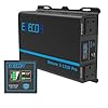 EDECOA 1200W Pure Sine Wave Power Inverter DC 12V to 240V AC Car Power Converter 2400W Peak with USB Port Type-C Port, UK Outlets, with Display and Remote Controller and Remote controlller