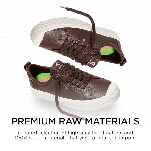 Image of Cariuma OCA Low Premium Leather Sneakers, Comfortable Shoes for Women, Lightweight & Sustainable, Versatile Casual Footwear with 100% Vegan Insoles, Rubber