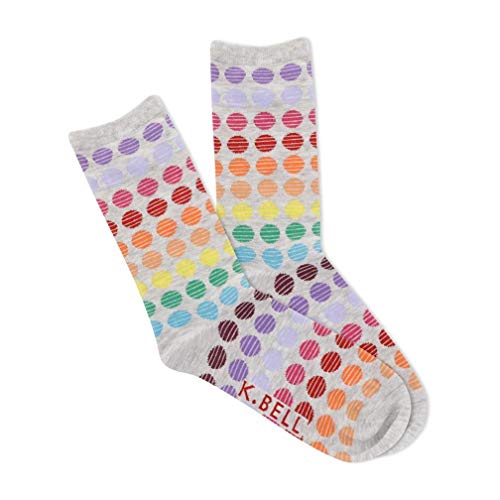 K. Bell Women's Fun Pride Crew Socks-1 Pairs-Cool & Empowering Novelty Fashion Gifts