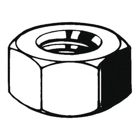 M52-3.00 Class 8 Plain Finish Steel Hex Nut (2 Pieces)