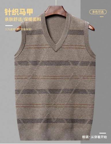 Autumn and Winter Men's V-neck Pullover knitted vest Man Wool Sweater Vest4