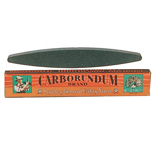 La zappa Pierre de cote « Carborundum » pour aiguiser les couteaux, ciseaux et faucille au corindon 23 cm (23 cm Modèle 2)