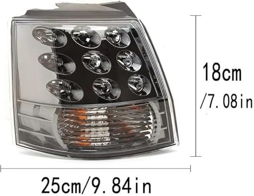 Feu arrière extérieur Outlander EX de qualité supérieure avec lentille claire - 2
