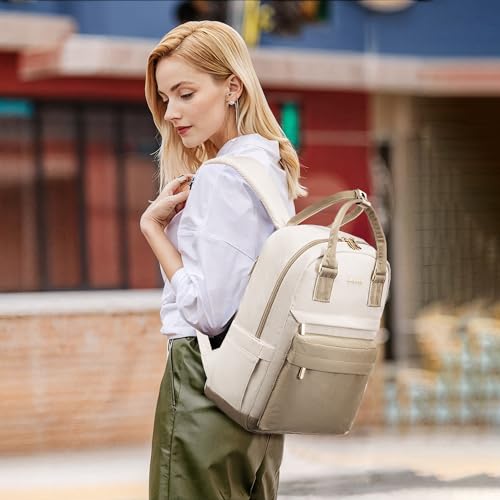 Image of LOVEVOOK Backpack Purse for Women, 14 Inch Laptop backpack Cute Waterproof Backpacks Stylish Travel Bags Vintage Daypacks with USB Port Bookbag for College School Work