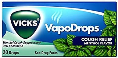 "VICKS"VapoDrops Cough Relief Menthol Flavor - 20 Drops