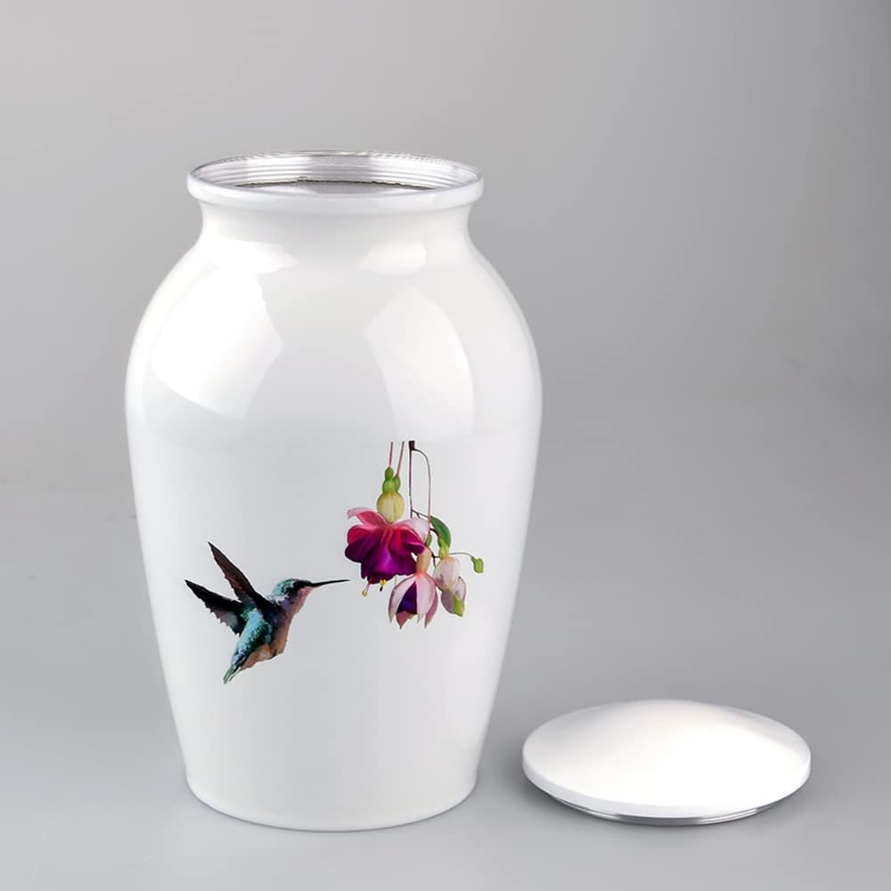MAKEY'S Hummingbird Large Urns for Human Ashes Adult Male,Affordable Cremation Urn for Crematory or Funeral