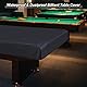 PATIKIL 7Ft Billardtisch Abdeckung Wasserdicht Draußen Innen 210D Polyester Staubdicht Billiard Tisch Schutz für Billardtisch Schwarz
