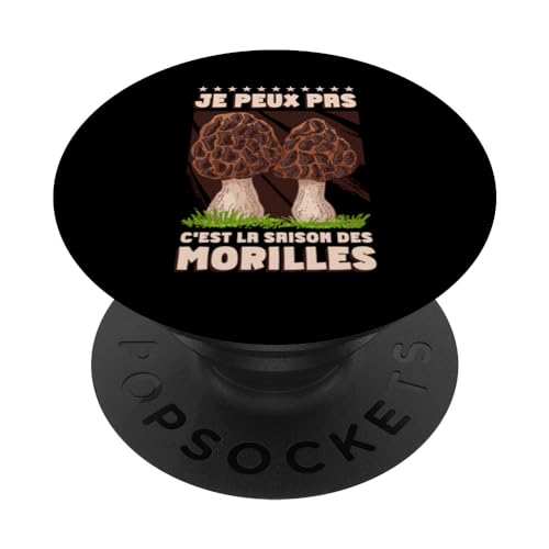 Cueilleur Morilles Ramasseur De Morilles Drôle PopSockets PopGrip Interchangeable
