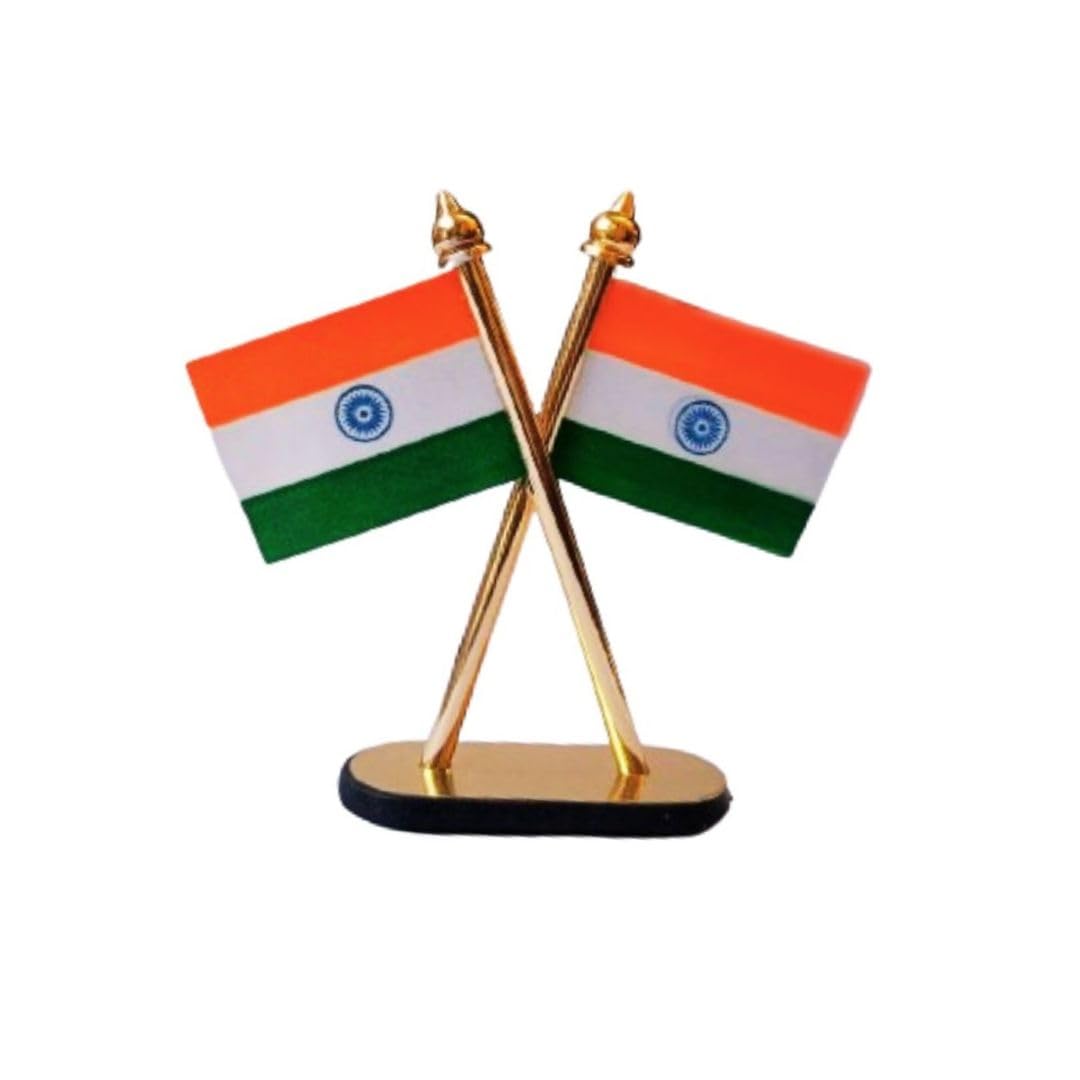 PartyFlex Indian Cross Flag for Car/office/Table Tricolor Perfect for, Home, Conference Room Decoration & Thoughtful Gifting (Pack of 1) (B08NVPCBJ5) Amazon Price History, Amazon Price Tracker