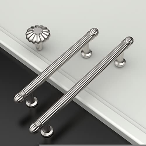 Asidrama 10 Pack 3.75 Inch(96mm) Brushed Satin Nickel Cabinet Pulls Cabinet Handles Cupboard Handles Kitchen Cabinet Hardware for Cupboard Drawer Pulls by Asidrama - Image 6