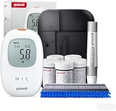 yuwell Blood Glucose Monitor, Diabetes Testing Kit with Test Strips x 100 and Lancets x 100, Ideal for Home Use Batteries Included (Model 710)