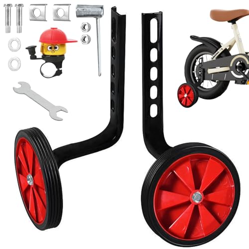 Ruote di Supporto per Bicicletta,Ruote di Supporto Regolabili per Biciclette,Rotelle