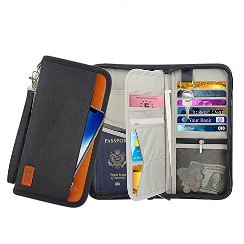 Porta-passaporte para cartão de vacina,Carteira de passaporte de viagem,organizador de documentos de