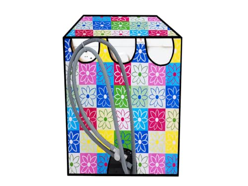 Image of Dishwasher Cover for 12 to 15 Place Setting | Water-Resistant Dustproof Zip Cover | Universal Fit Compatible with Bosch, LG, IFB, Hafele, Faber & More | 63 x 63 x 88 cm | Design 14
