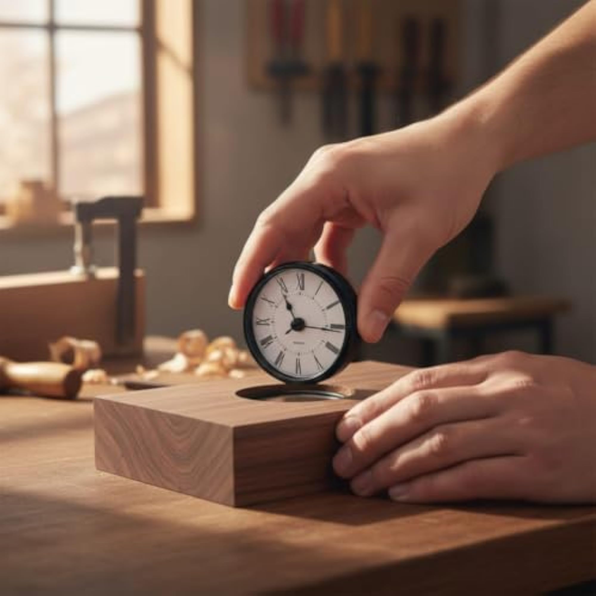 3 Pieces DIY Craft Round Quartz Timekeeping Device Insert