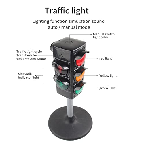 Artfilif Simulation Traffic Light Toys Traffic Signal Model Children Traffic Light Toys Children's Educational Toys (A) #TOP2