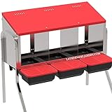 Suinga PONEDERO GALLINAS INTERIOR 3 departamentos 82x47x77 cm. INCLUYE PATAS. Capacidad 18 gallinas.