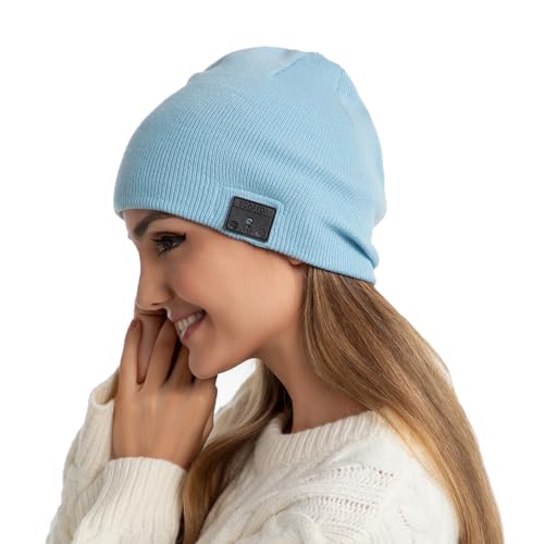 Image of BORAYDA Bluetooth Beanie, 18 hrs Playing HD Stereo, Built-in Mic, Men's /Women's Christmas Electronic Gifts