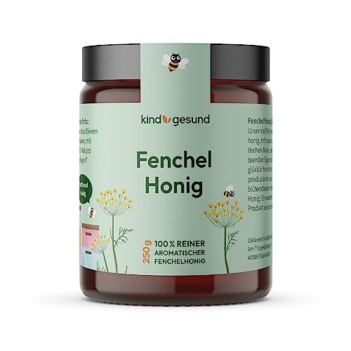 kindgesund Fenchel Honig für Kinder – Wohltuender Honig im Glas – 250 g