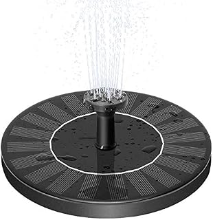 MADETEC Solar Powered Water Fountain Pump, Submersible Outdoor Water Fountain Panel Kit