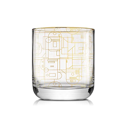 image for JoyJolt Star Wars Glassware. 'Deco' Lowball Glasses Set of 4, 10oz Sta