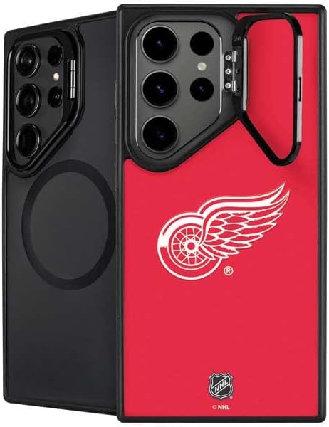 Skinit Kickstand Phone Case Compatible with Galaxy S25 Ultra - Officially Licensed NHL Detroit Red Wings Home Jersey Design