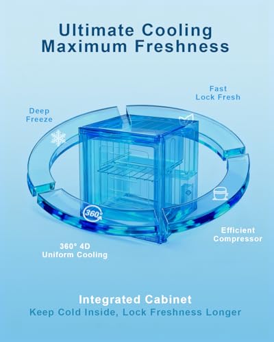 Image of Feelfunn 1.1 Cu.ft Mini Freezer, Small Upright Freezer, Stainless Steel