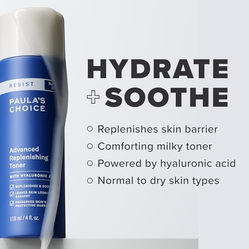 Paula's Choice Resist Advanced Replenishing Toner, Anti-Aging Facial Toner with Hyaluronic Acid, Vitamin C & E, Lightweight Hydration for Dry Skin, Fragrance-Free, 4 Fl Oz - Image 3