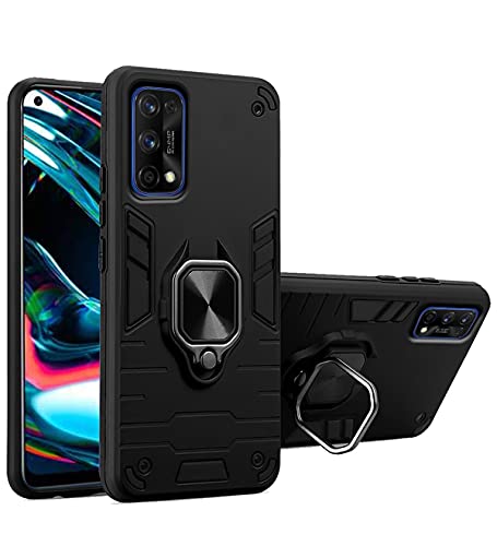 Image of Pikkme Back Cover for Realme 7 Pro (TPU+Plastic Black)