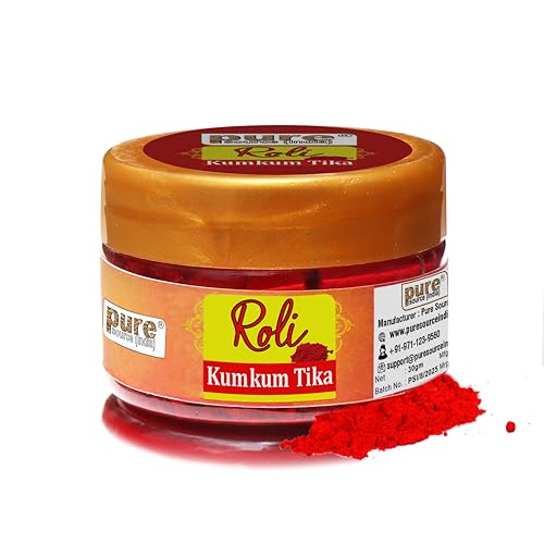 Image of Pure Source India Ready-to-Use Red Kumkum Tilak Paste for Pooja & Spiritual Rituals |Natural and Organic Ingredients (50 GM)