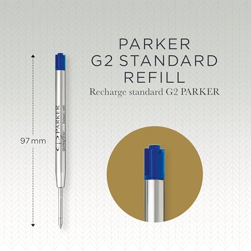 Image of Parker Authentic QUINKflow Ballpoint Pen Refills, Medium Point Blue Ink, 6-Count Value Pack