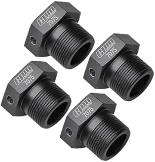 Aluminum 7075-T6 Wheel Hex for Arrma 1:5 4WD KRATON 8S BLX/Outcast 8S BLX/KRATON EXB/Outcast EXB Upgrades - Black