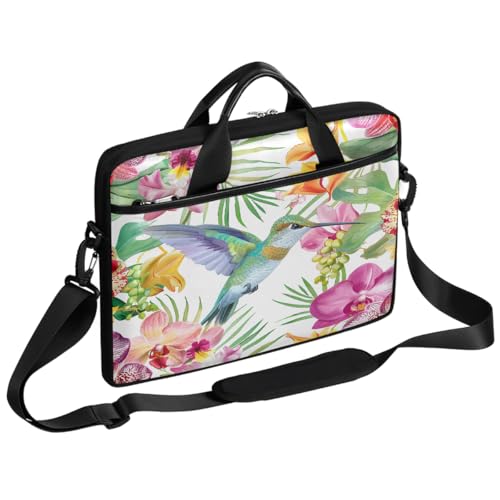 Bolso Para Laptop De 15 Pulgadas Hummingbird Orchids miniatura 1