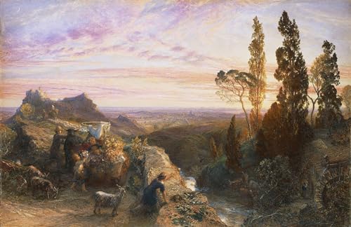 Tableau Dream in Apennines 60x90cm vintage pour mur de chambre