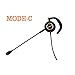 TRIPROC 3 In 1 Monaural 4 Pin RJ9 Telephone Headset For Landline Phones