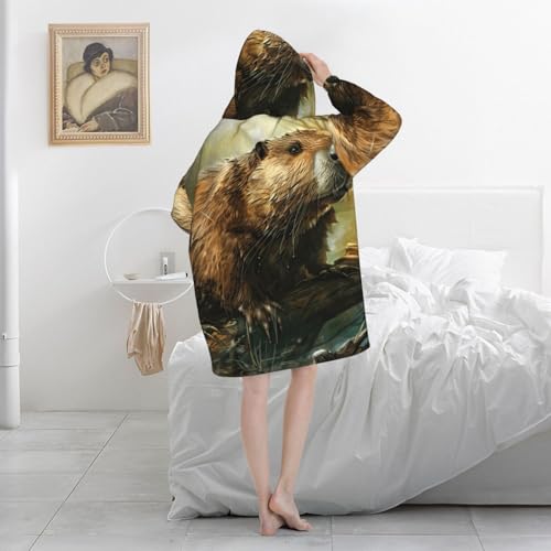 Couverture surdimensionnée castor, le cadeau de Noël doux et chaud